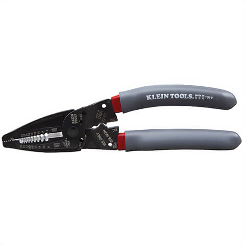 Klein® 1019 Klein-Kurve® 4-Function Multi-Tool Wire Stripper/Crimper, 7-3/4 in OAL, Steel Body