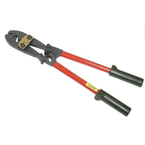 Klein® 2006 Compound Action Large Crimping Tool, 6 to 4/0 AWG Cable/Wire