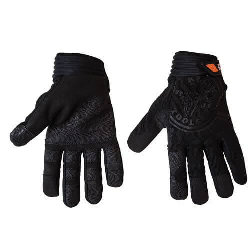 Klein® Journeyman™ 40232 Unisex Gloves, M, Fabric, Black