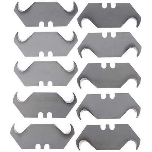 Klein® 44126 Premium Utility Hook Replacement Blades, Steel, 1.63 in Blade, 10 pk
