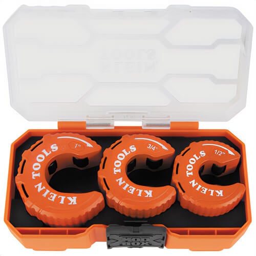 Klein® 50048 C-Style Copper Tubing Cutter Set, 1/2 in; 3/4 in; 1 in Cutting Capacity, 3 pc