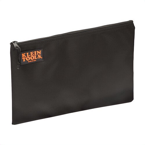 Klein® Cordura® 5236 Zipper Portfolio, 17 in L x 1 in W x 12 in H Outside, Ballistic Nylon, Black, 1 Compartment
