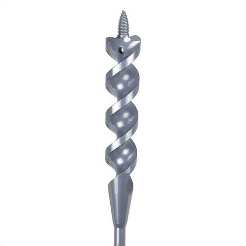 Klein® 53719 Flexible Long Auger Bit with Screw Point, 3/4 in dia, 54 in OAL, Screw Point, Oxide Coated