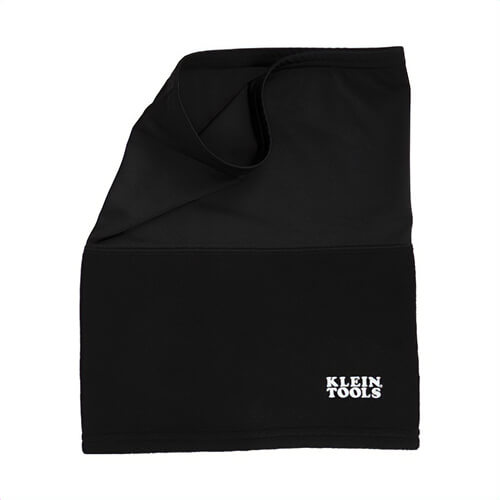 Klein® 60466 Neck and Face Warming Half Band, Universal, Black, 92% Polyester/8% Spandex Top, 90% Polyester/10% Spandex Bottom