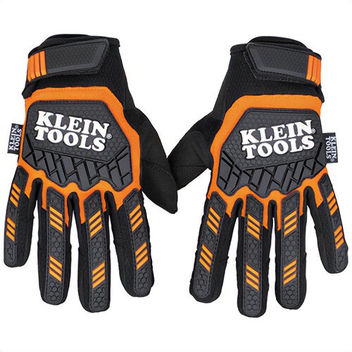 Klein® 60600 Heavy Duty Gloves, Soft Suede Palm, 1 in thick, Large