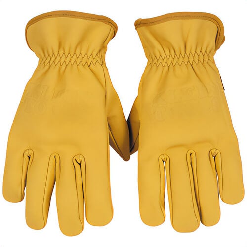 Klein® 60605 Cowhide Leather Gloves, Spandex, 0.63 in thick, X-Large