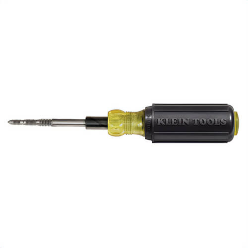 Klein® 626 Tapping Tool, 6-in-1, NC/NF, 0.19/0.188 in, 0.249/0.247 in Shank dia, 3.38 in Shank Length, 1/4-20 Tap Drill