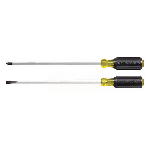 Klein® Cushion-Grip® 85072 Set, Imperial, 2 pc, Cushion Grip, Screwdriver Types Included: Cabinet/Phillips®