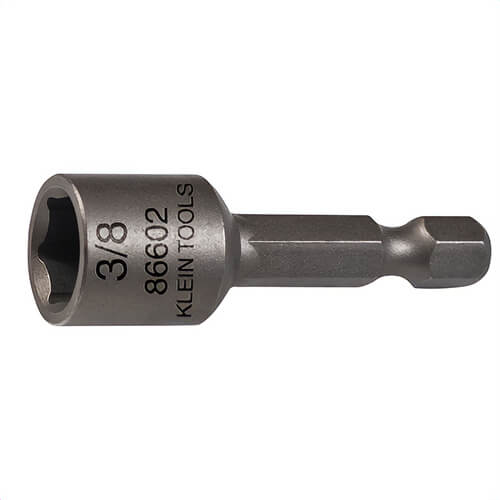 Klein® 86602 Magnetic Hex Driver Bit with Quick Release Groove, 3/8 in Tip, 1-3/4 in OAL