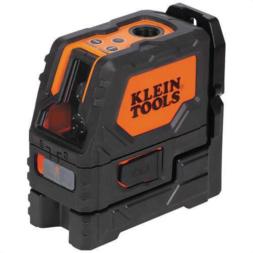 Klein® 93LCLGR Rechargeable Self-Leveling Green Cross-Line Laser Level with Red Plumb