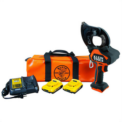 Klein® BAT20GD1 BAT Gear-Driven Cable Cutters, 1/2 in EHS Cable Cutting, 20 V, 2 Ah Battery Lithium-ion Battery