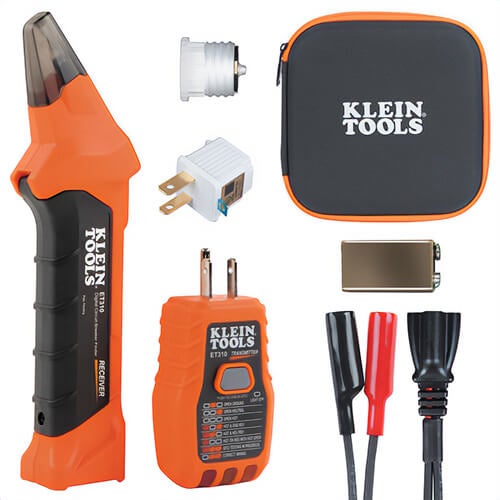 Klein® ET310KIT Circuit Breaker Finder Kit, for use with North-American-Style Grounded Electrical Outlets