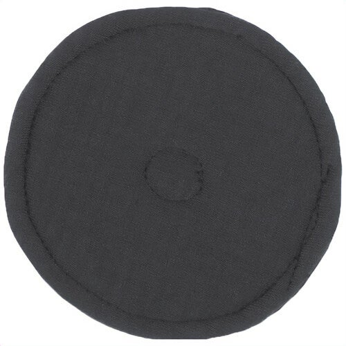 Klein® FRKHHTOPPAD Flame-Resistant Hard Hat Top Pad, Natural Fibers, Black, 3 pk