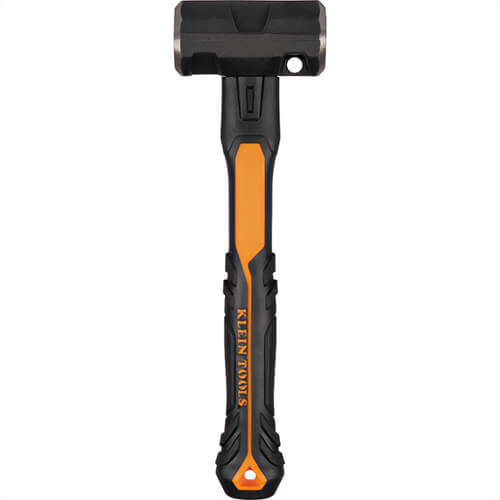 Klein® H80696 Sledgehammer with Integrated Hole, Alloy Steel, Black/Orange, 6 lb