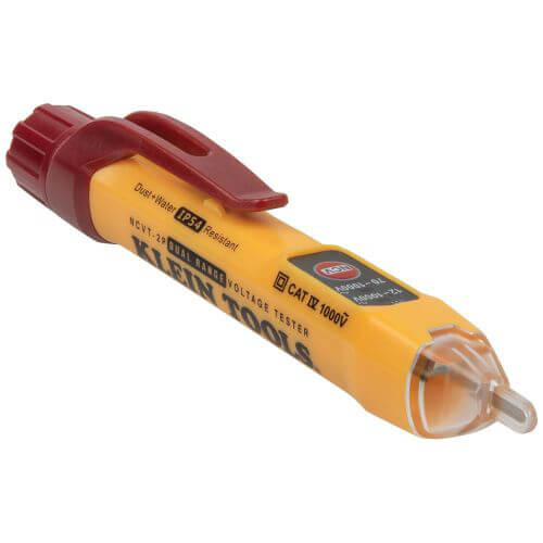 Klein® NCVT2P Dual Range Non-Contact Voltage Tester, 70 to 1000V AC/12 to 1000V AC Max Measurable