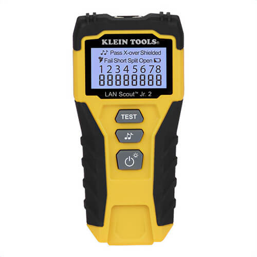Klein® VDV526-200 LAN Scout™ Jr. 2 Data/LAN/Voice Cable Tester, Backlit LCD Display