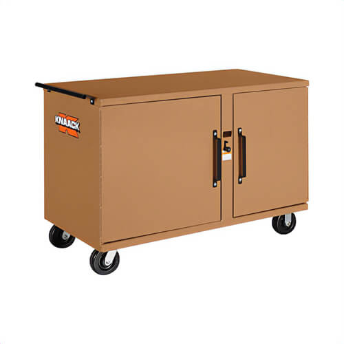 Knaack® 58 StorageMaster® Rolling Work Bench, Heavy Duty, 26 in Width, 54-1/4 in D, 37-1/3 in Height, 2650 lb, Steel, Tan