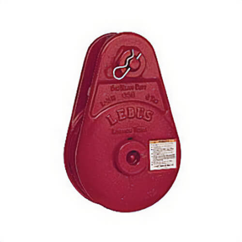 Lebus® 599613 L-160 Heavy Duty Snatch Block with Tailboard, 5/8 to 3/4 in, 12 ton Load, 5-7/8 in OD