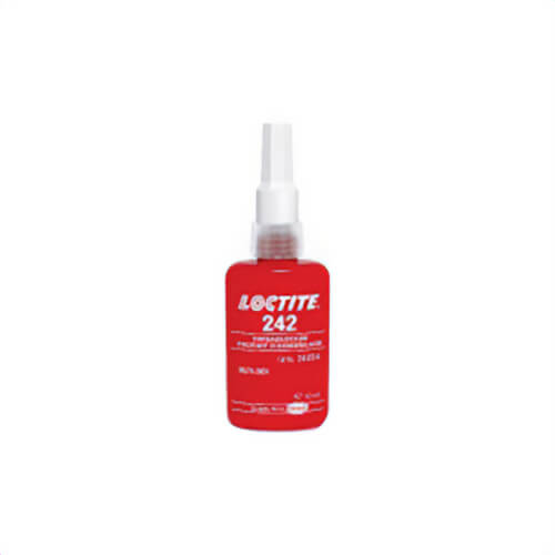 Loctite® 135356 242® Removable Medium Strength Threadlocker, 250 mL Bottle, Liquid, 5 min Setting Time, 24 hr Curing, -65 to 300°F