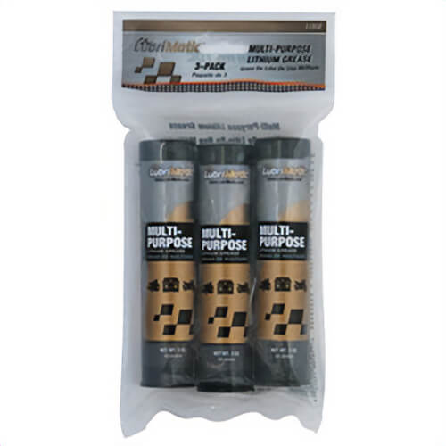Plews & Edelmann® LubriMatic® 11312 Multi-Purpose Lithium Grease, 3 oz Cartridge, Semi-Solid, Black, -20 to 250°F 
