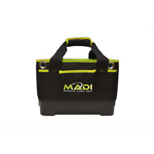 MADI LBB-1 Lineman Bucket Bag, 12-Pockets, Water and Puncture Resistant, Heavy-Duty 1680D Ballistic Nylon