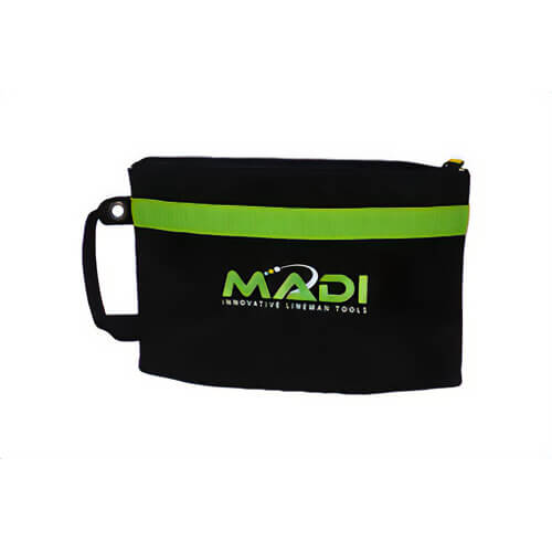 MADI LP-1 Lineman Stand-Up Zipper Pouch, Water and Puncture Resistant, Heavy-Duty 160D Ballistic Nylon