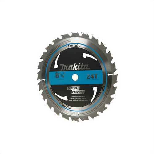 Makita® D-21521 High Quality Circular Saw Blade, 8-1/4 in dia x 0.051 in thick, 5/8 in Arbor, 24 Teeth