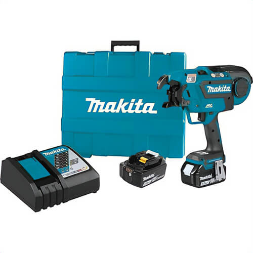 Makita® XRT01TK LXT® Lithium‑Ion Brushless Cordless Rebar Tying Tool Kit, 18V, 5 Ah