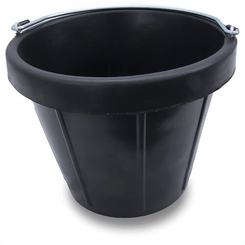 Marshalltown® 10637 Heavy Duty Storage Pail, 12 qt, Rubber