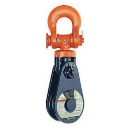 McKissick® 121095 431 Super Champion Snatch Block with Shackle, 1 to 1-1/8 in, 20 ton Load, 10 in OD