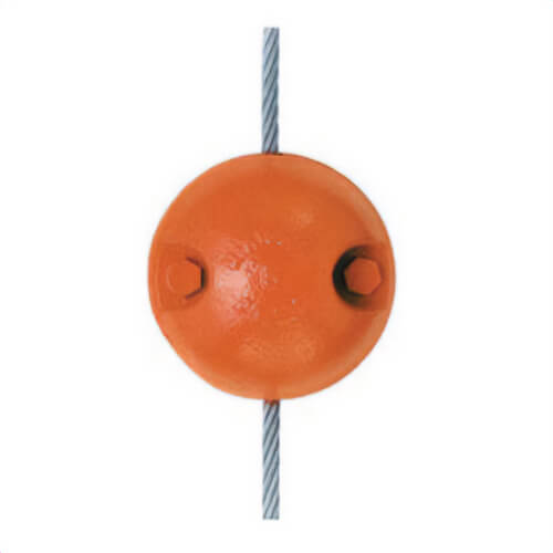 McKissick® 2003822 Split Overhaul Ball, 129 mm dia Belt, For use with 6 to 8 mm Wire Ropes