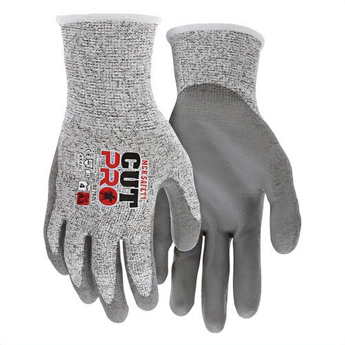MCR Safety 92752M CutPro® Cut-Resistant Gloves, Medium, Polyurethane Coating, HyperMax® Knit Wrist Cuff, Resists: Abrasion, Cut