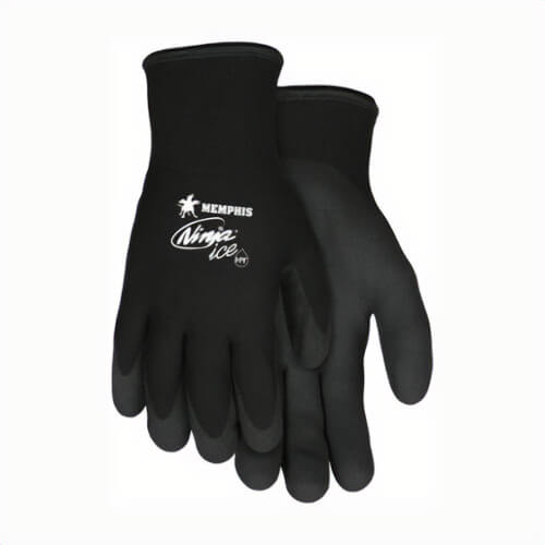 MCR Safety N9690XXL Ninja® N9690 Dipped Insulated General Purpose Gloves, Coated, Standard Finger Style, 2 Extra-Large, HPT™ Palm
