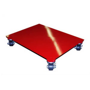 Merrick Machine M998059 Big Red Flush Top, Fits 5 Casters, Fully Assembled, 1/4 in Steel, 24 in x 32 in, 3,300 lb Capacity