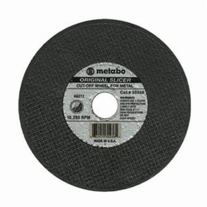 Metabo® 655331000 Heavy Duty Cut-Off Wheel, 4-1/2 in dia x 0.04 in Thick, 7/8 in Center Hole, A60TZ Grit, Aluminum Oxide Abrasive
