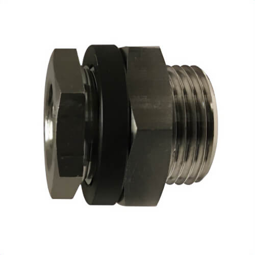 MMM 28304SS Bulkhead Fitting, 1/2 in Nominal, NPT End Style, 316L Stainless Steel, Import