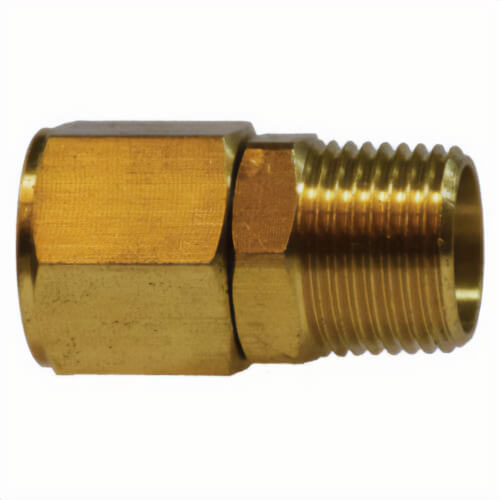 MMM 28427 Pipe Swivel Adapter, 1/2 in Nominal, MNPTF x FNPTF End Style, Brass, Import
