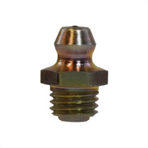 Midland Metal 36186 Ball Check Grease Fitting, 5/16-24 Thread, 0.65 in OAL, Steel