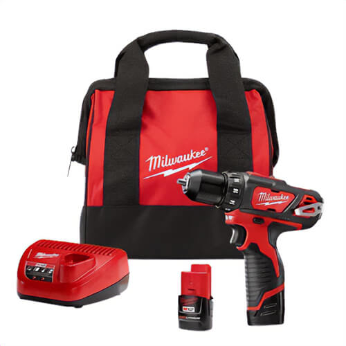 Milwaukee® 2407-22 M12™ Drill/Driver Kit with Carrying Case, 3/8 in