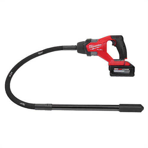 Milwaukee® 2910-21 M18 Fuel™ Cordless Variable Speed Concrete Pencil Vibrator Kit, M18™ Battery Pack, 1.8 hp Power Rating, 18V