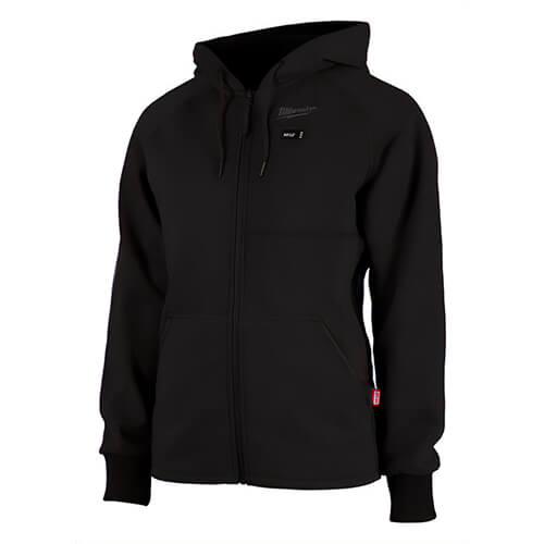 Milwaukee® 336B-21S M12™ Women's Heated Hoodie with M12™ Battery, Charger and Battery Holder, Wind and Water Resistant, Black, S