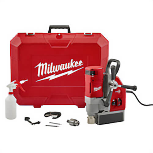 Milwaukee® 4272-21 Compact Electromagnetic Drill Kit, 3/4 in Chuck, 2.3 hp, 1-1/4 in Drill to Center From Base, 120 VAC