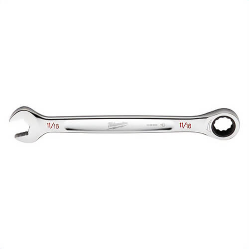 Milwaukee® 45-96-9222 Ratcheting Standard Length Combination Wrench, 11/16 in Wrench, 12 Points, Steel