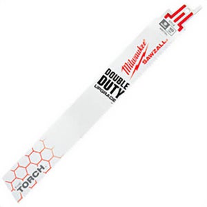 Milwaukee® Sawzall® 48-00-8713 Double Duty Straight Back Reciprocating Saw Blade, 9 in L x 1 in W, 10 TPI, Bi-Metal Body