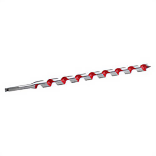 Milwaukee® 48-13-5500 Long Ship Auger Bit, 3/8 in dia, 18 in OAL, 15 in L Wide Flute, 5/16 in Shank