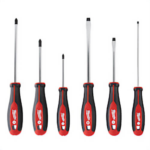 Milwaukee® 48-22-2706 Demolition Screwdriver Set, 6 pc, Forged Steel/Plastic/Rubber