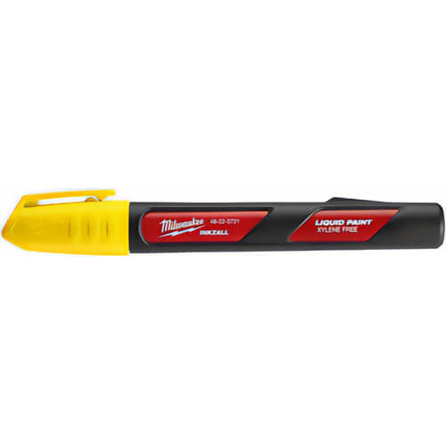 Milwaukee® 48-22-3722 Liquid Paint Marker, Acrylic Nib/Plastic, Red/Yellow