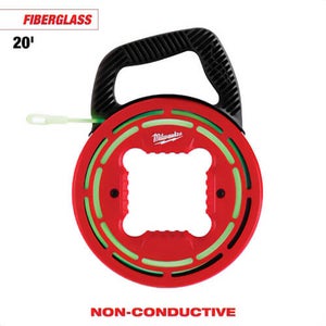 Milwaukee® 48-22-4182 Glow Fish Tape, Fiberglass, 20 ft