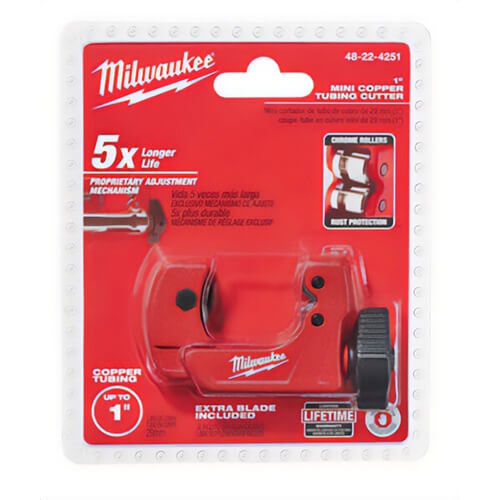 Milwaukee® 48-22-4251 Mini Tubing Cutter, 1 in Nominal, 1 in W Jaw