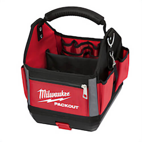 Milwaukee® Packout™ 48-22-8310 Tote, 1680D Ballistic Nylon, Black/Red